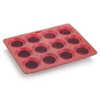 HAZEL Aluminium Non Stick Muffin Tray – 12 Cups (Red)