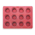 HAZEL Aluminium Non Stick Muffin Tray – 12 Cups (Red)