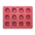 HAZEL Aluminium Non Stick Muffin Tray – 12 Cups (Red)