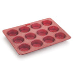 HAZEL Aluminium Non Stick Muffin Tray – 12 Cups (Red)