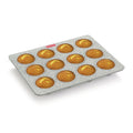 HAZEL Aluminium Non Stick Muffin Tray – 12 Cups (Grey)