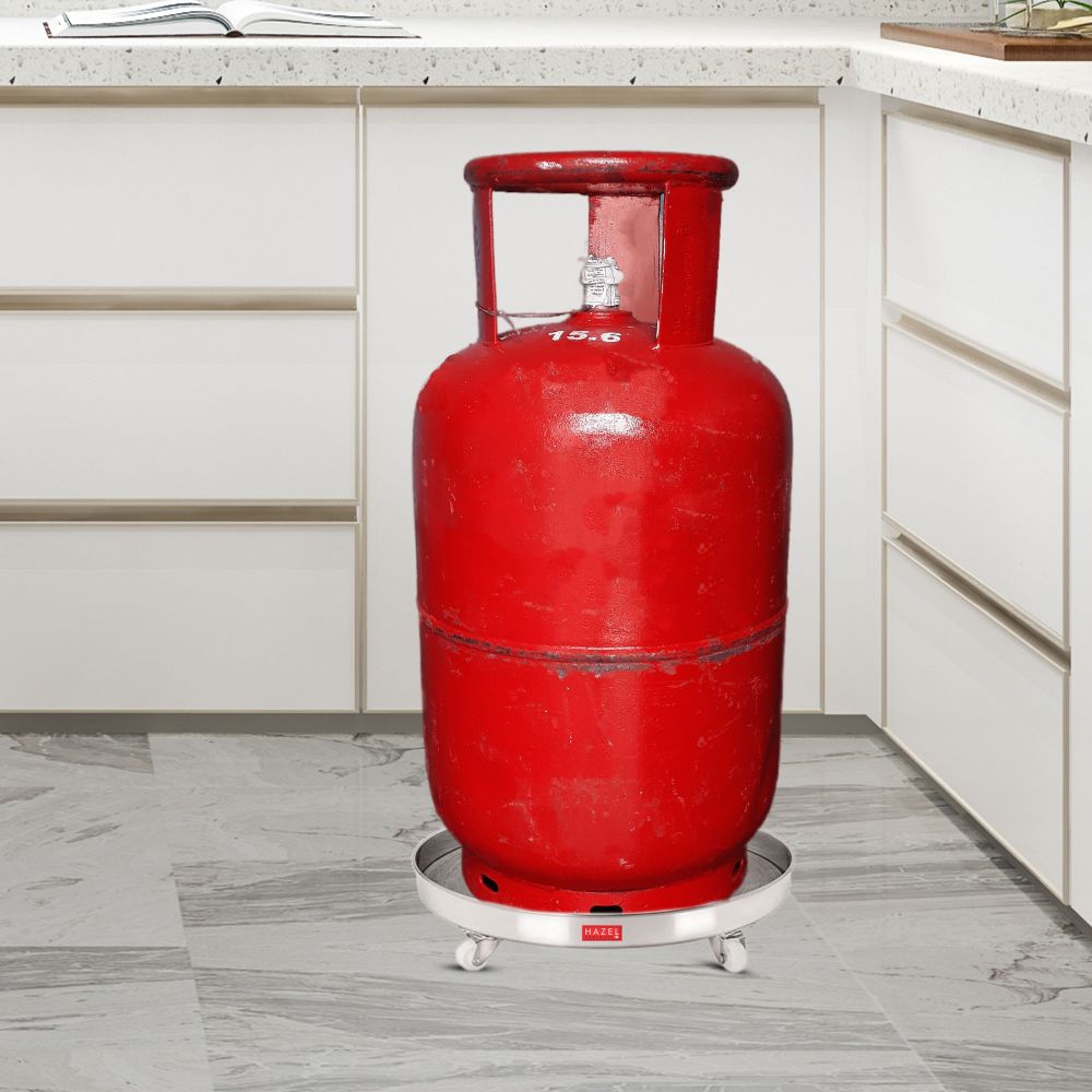Stainless Steel Gas Cylinder Trolley with Rollers