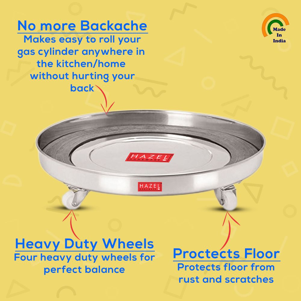 Stainless Steel Gas Cylinder Trolley with Rollers