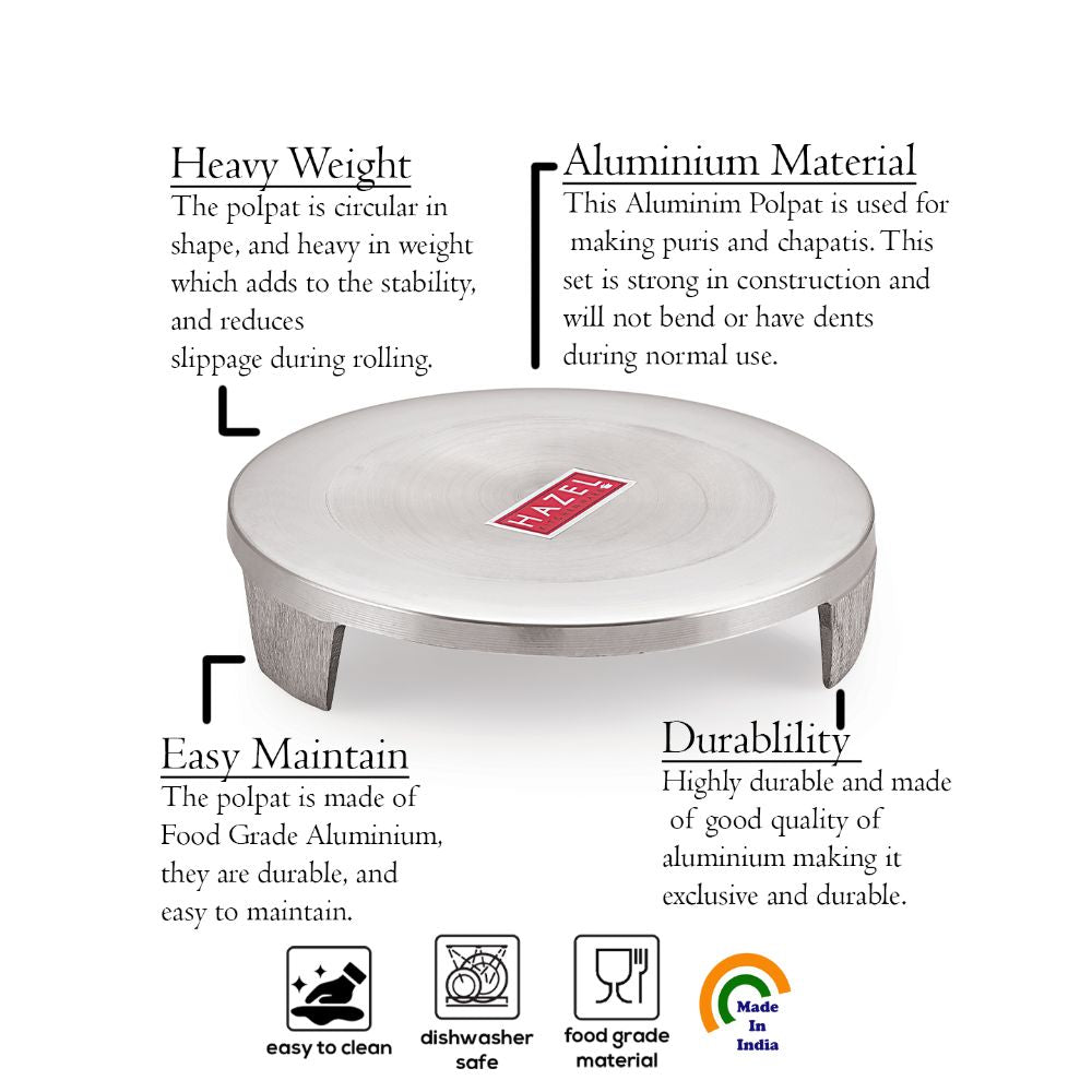 Aluminium Chakla (Roti Rolling Board) – 23 cm