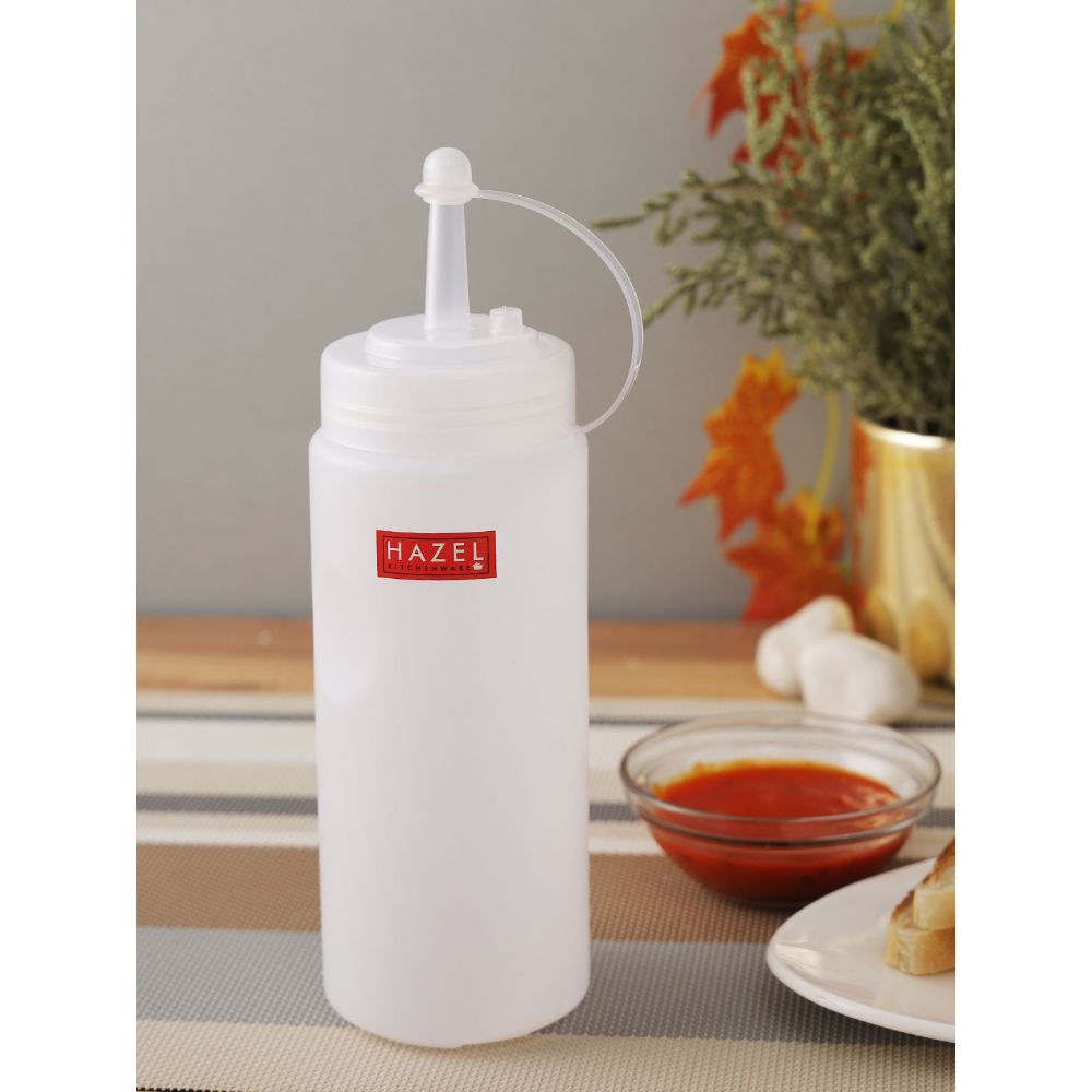 Plastic Chutney/Sauce Squeeze Bottle for Cafeterias, 610 ML