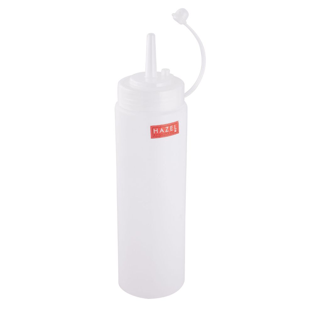 Plastic Sauce Squeeze Bottle with Cap for Chutney, Ketchup & Condiments