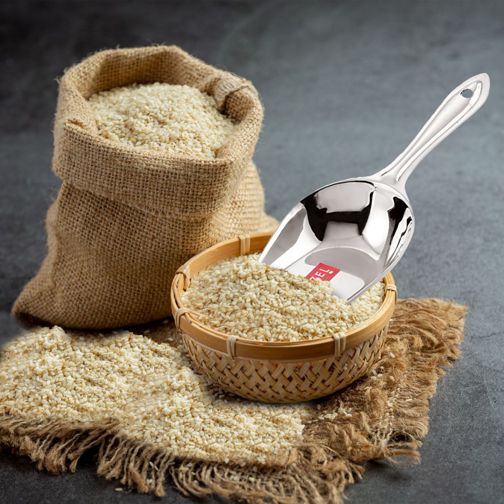 Stainless Steel Flour Scoop - Large