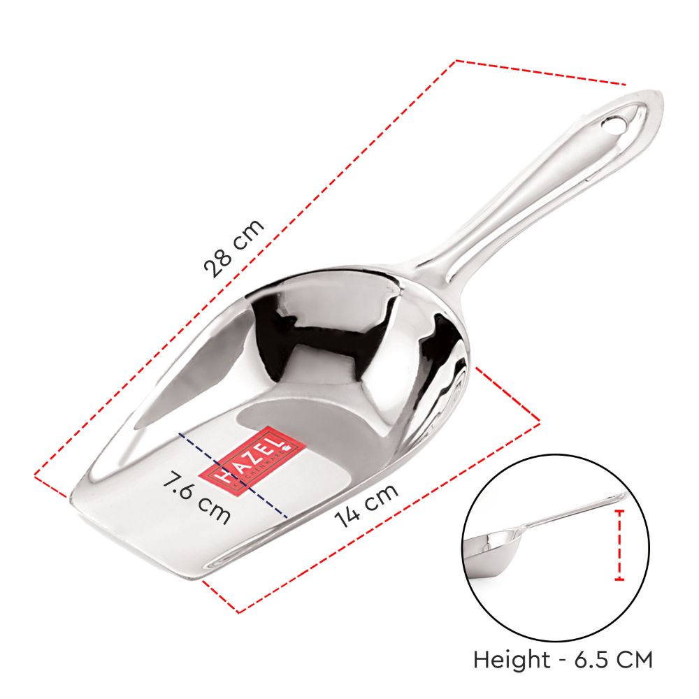 Stainless Steel Flour Scoop - Large