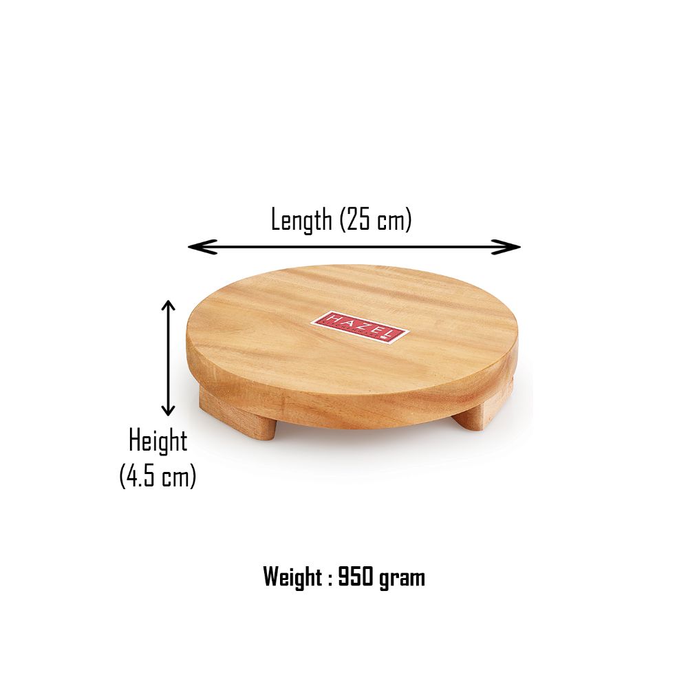 Wooden  Chakla (Chapati Maker)- 25 cm