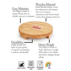 Wooden  Chakla (Chapati Maker)- 22.5 cm