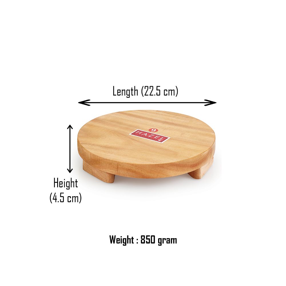 Wooden  Chakla (Chapati Maker)- 22.5 cm
