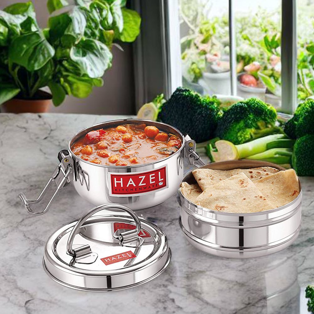 2-Tier Steel Locking Tiffin