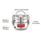 2-Tier Steel Locking Tiffin