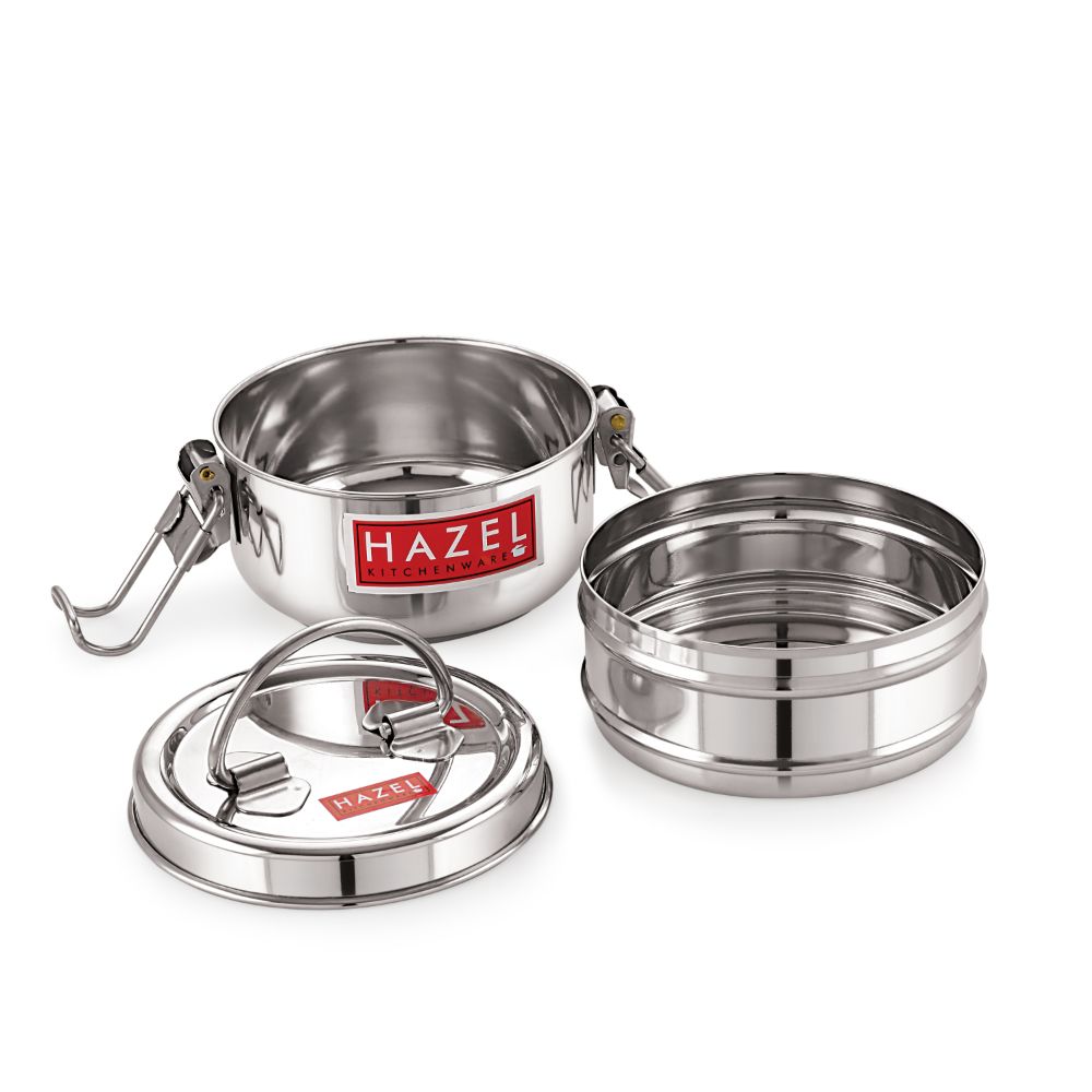 2-Tier Steel Locking Tiffin