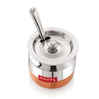 Stainless Steel Oil And Ghee Container With Spoon (225 ML)