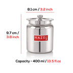 Stainless Steel Oil Container With Lid - 400ML