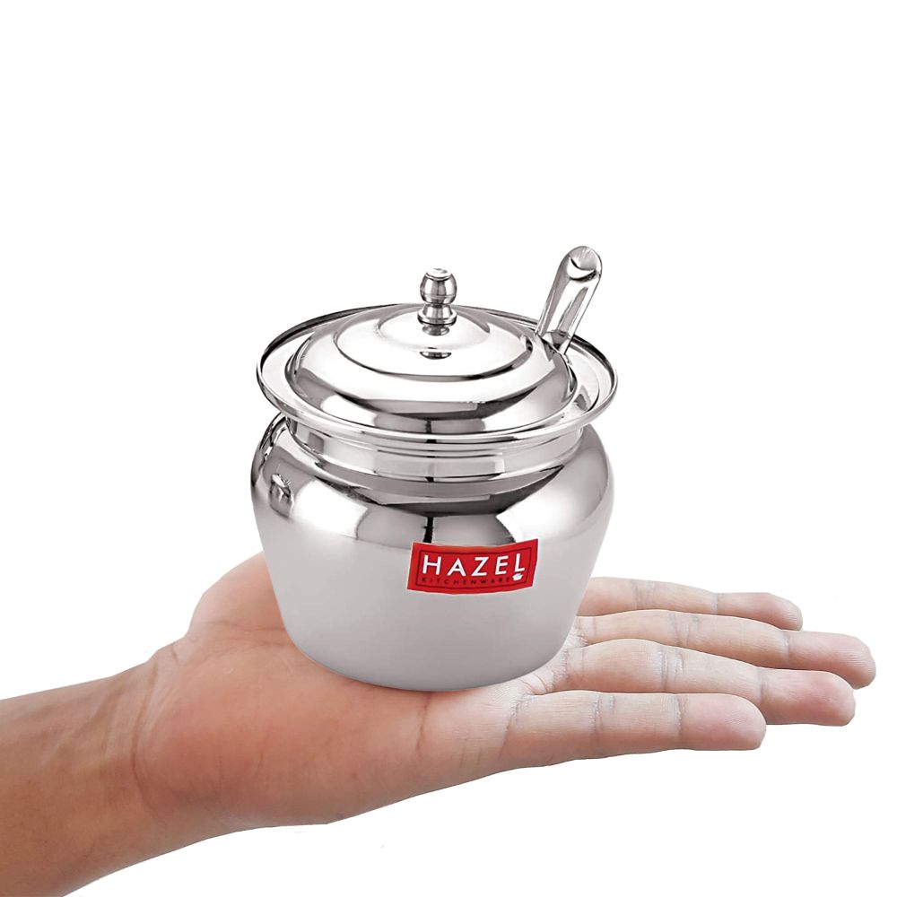 Stainless Steel  Ghee Dani / Oil Container, 300ML