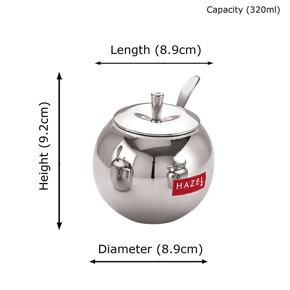Stainless Steel  Ghee Dani / Oil Container, 320ML