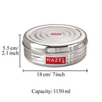 Small Stainless Steel Storage Container - 1150ML