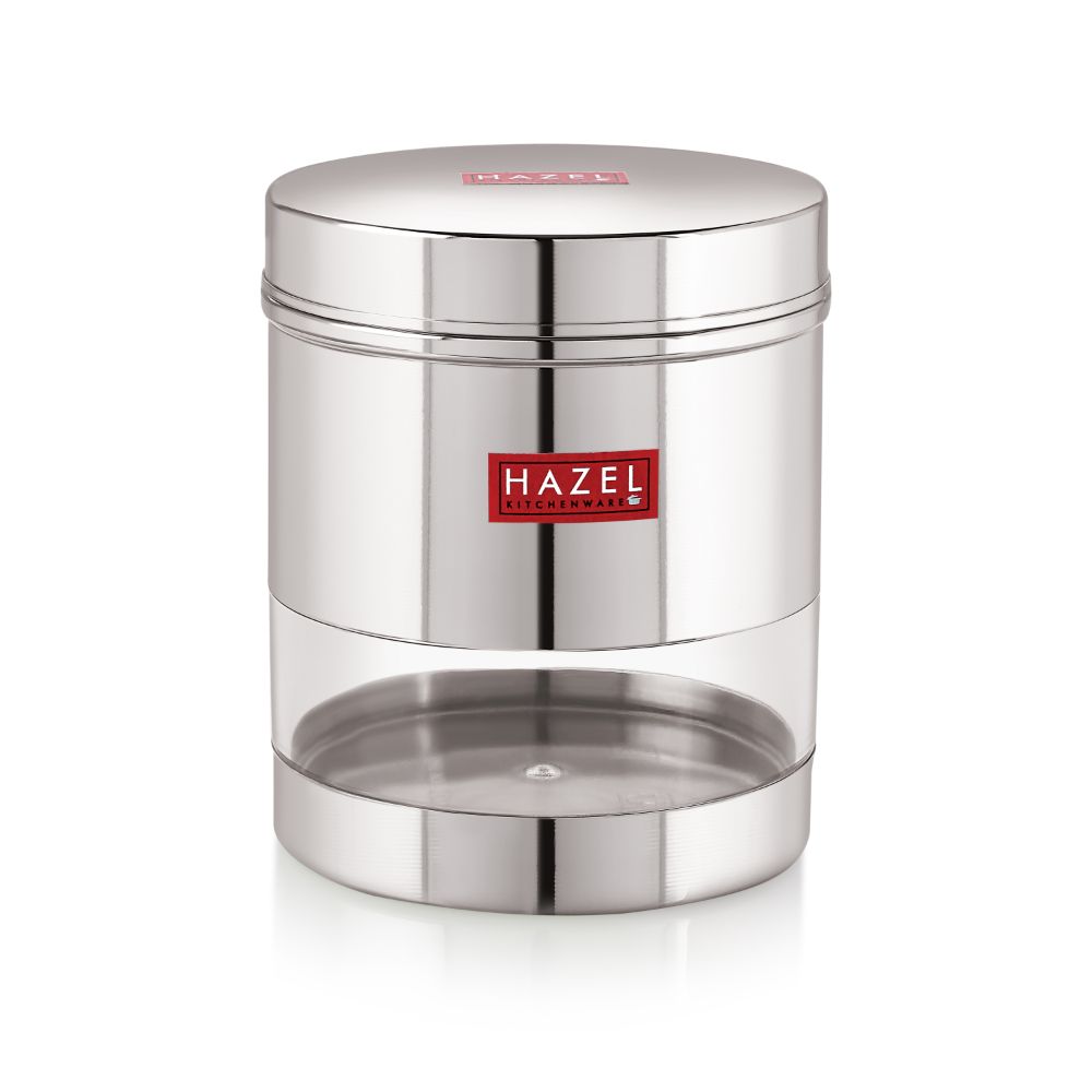 Stainless Steel Transparent  Container - 350ML