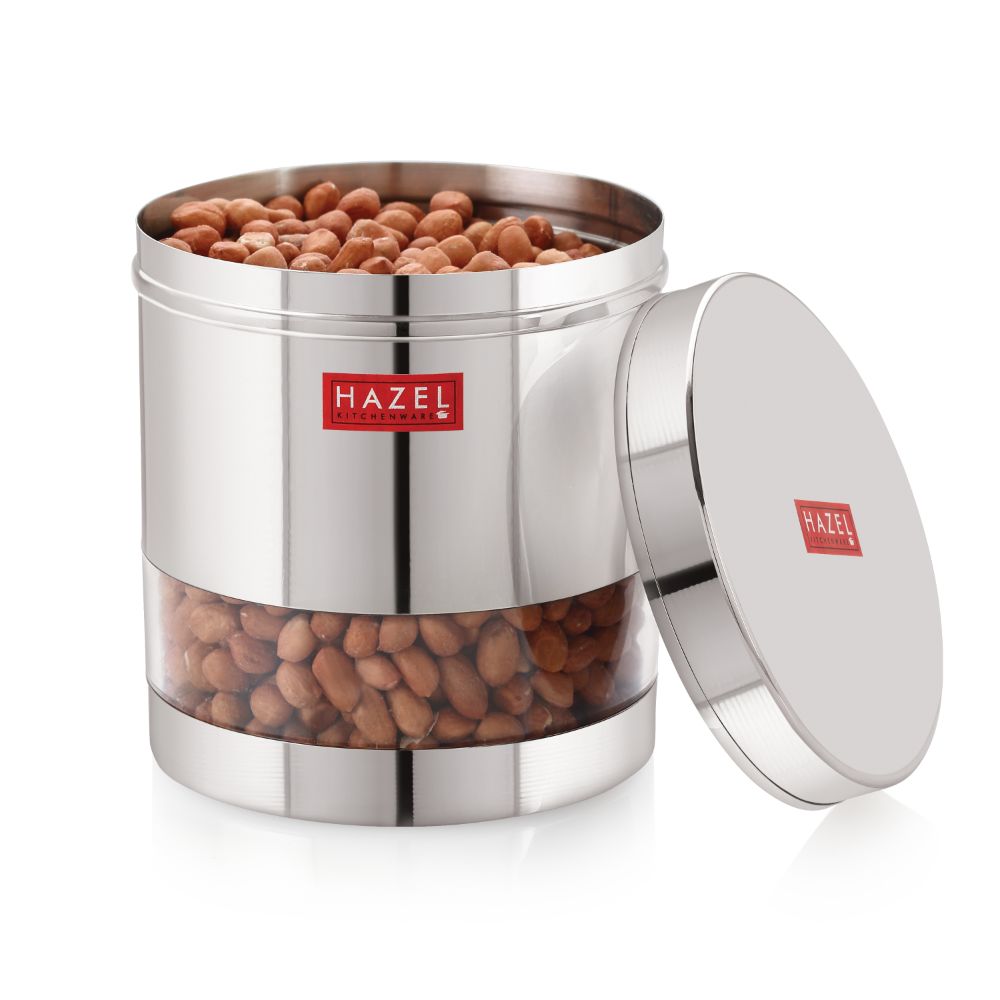 Stainless Steel Transparent  Container - 350ML