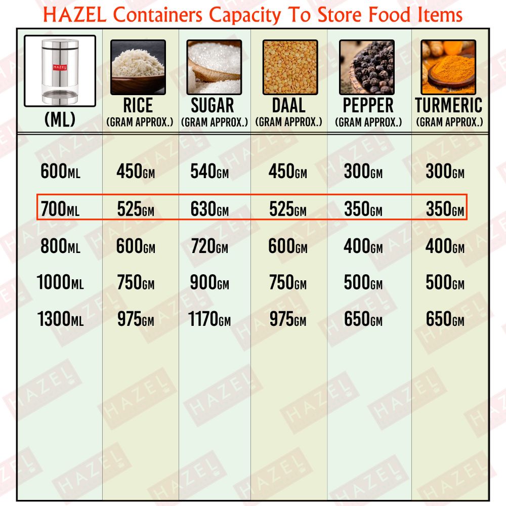 Stainless Steel Masala Storage Container – 700 ML