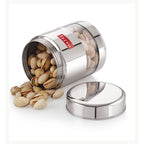Stainless Steel Glossy Transparent Jars, 400 ML