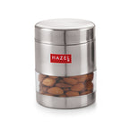 Stainless Steel Transparent Container, Matte Finish, 400 ML