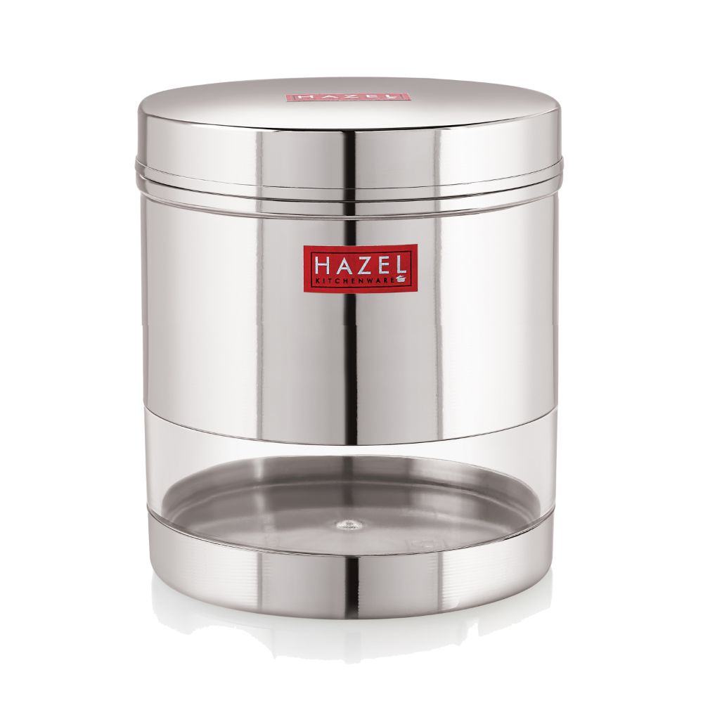 Transparent Steel Container, 700 ML