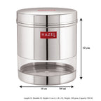 Transparent Steel Container, 700 ML
