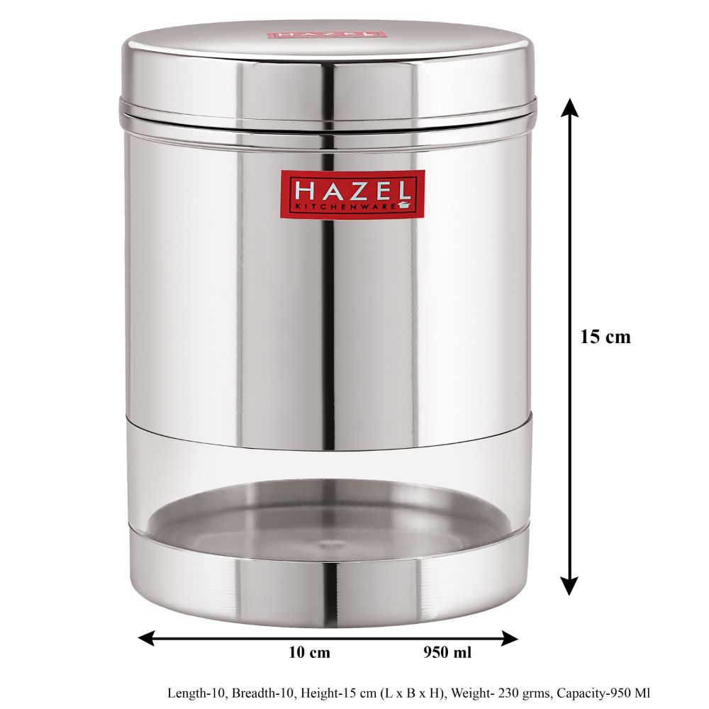 Stainless Steel Airtight See Through Container