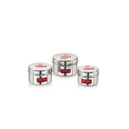 Stainless Steel Mini Containers for Kitchen Spices, Set of 3 - 50, 100 & 150 ML