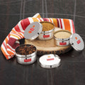 Stainless Steel Mini Containers with Airtight Lid, Set Of 3 - 250, 300 & 350 ML