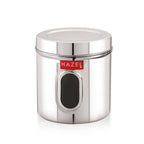 Steel Storage Container with Airtight Lid, Transparent, 1400 ML