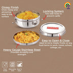 Stainless Steel Tiffin Container With Locking Clip, 350ML