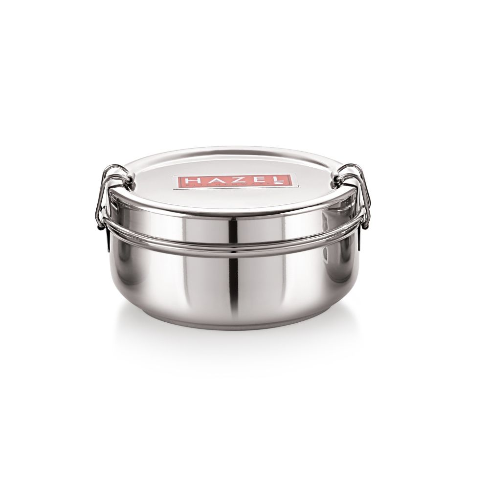 Stainless Steel Lunch Box With Locking Clip, 500 ML