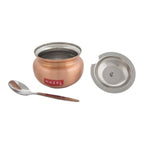 Stainless Steel  Copper Base Ghee Conatiner, 150ML