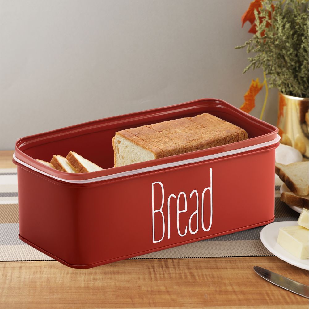 Bread Storage Box with Handle Lid  4100ML – Red