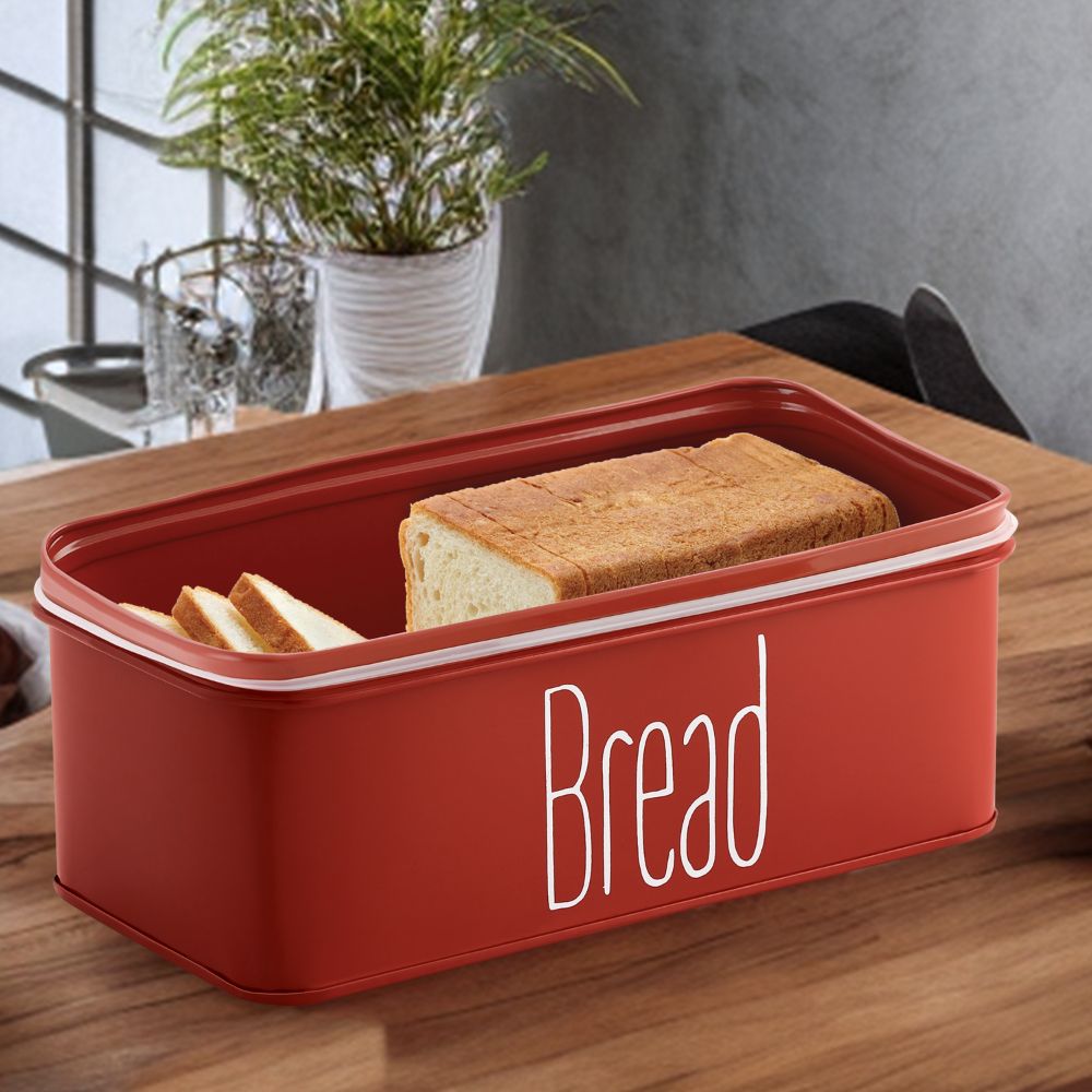 Bread Storage Box with Handle Lid  4100ML – Red