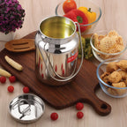 Stainless Steel Oil & Ghee Container with Lid - 5 L