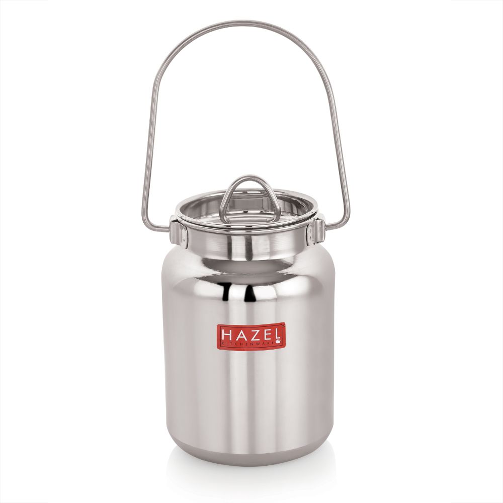 Stainless Steel Oil & Ghee Container with Lid - 5 L