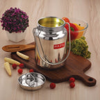 Stainless Steel Oil & Ghee Container with Lid - 5 L
