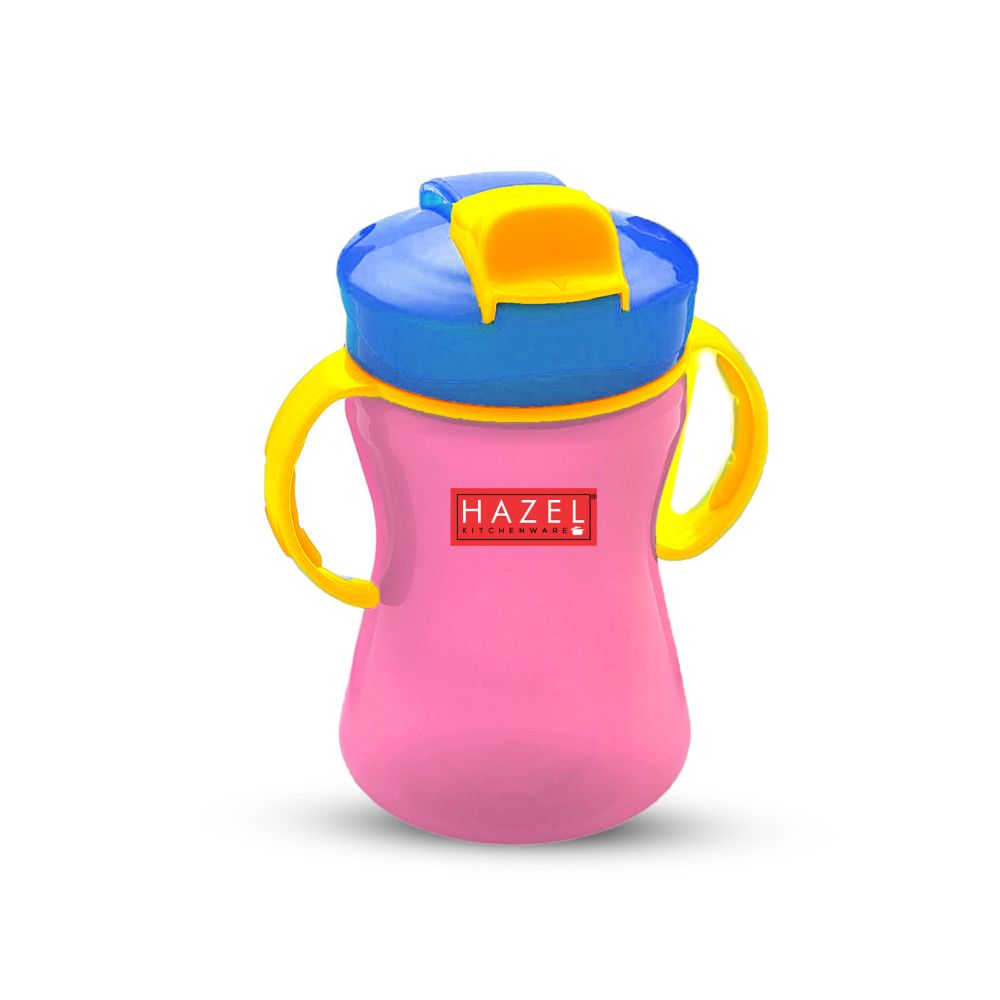 Plastic Sipper Bottle with Silicone Straw for Kids