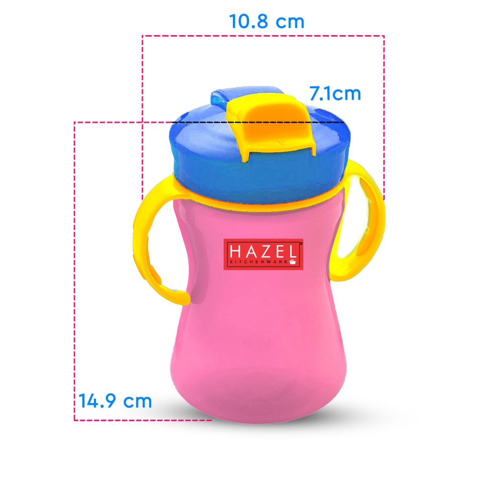 Plastic Sipper Bottle with Silicone Straw for Kids