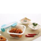 Borosilicate Glass Airtight Container (Sqaure)- Leak Proof, 320ML