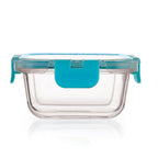 Borosilicate Glass Airtight Container (Sqaure)- Leak Proof, 320ML