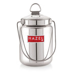 Plain Stainless Steel Ghee Barani, Milk, Oil, Multipurpose Container -  4 L