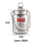 Designer Stainless Steel  Barani for Milk, Ghee or Oil , 2 L