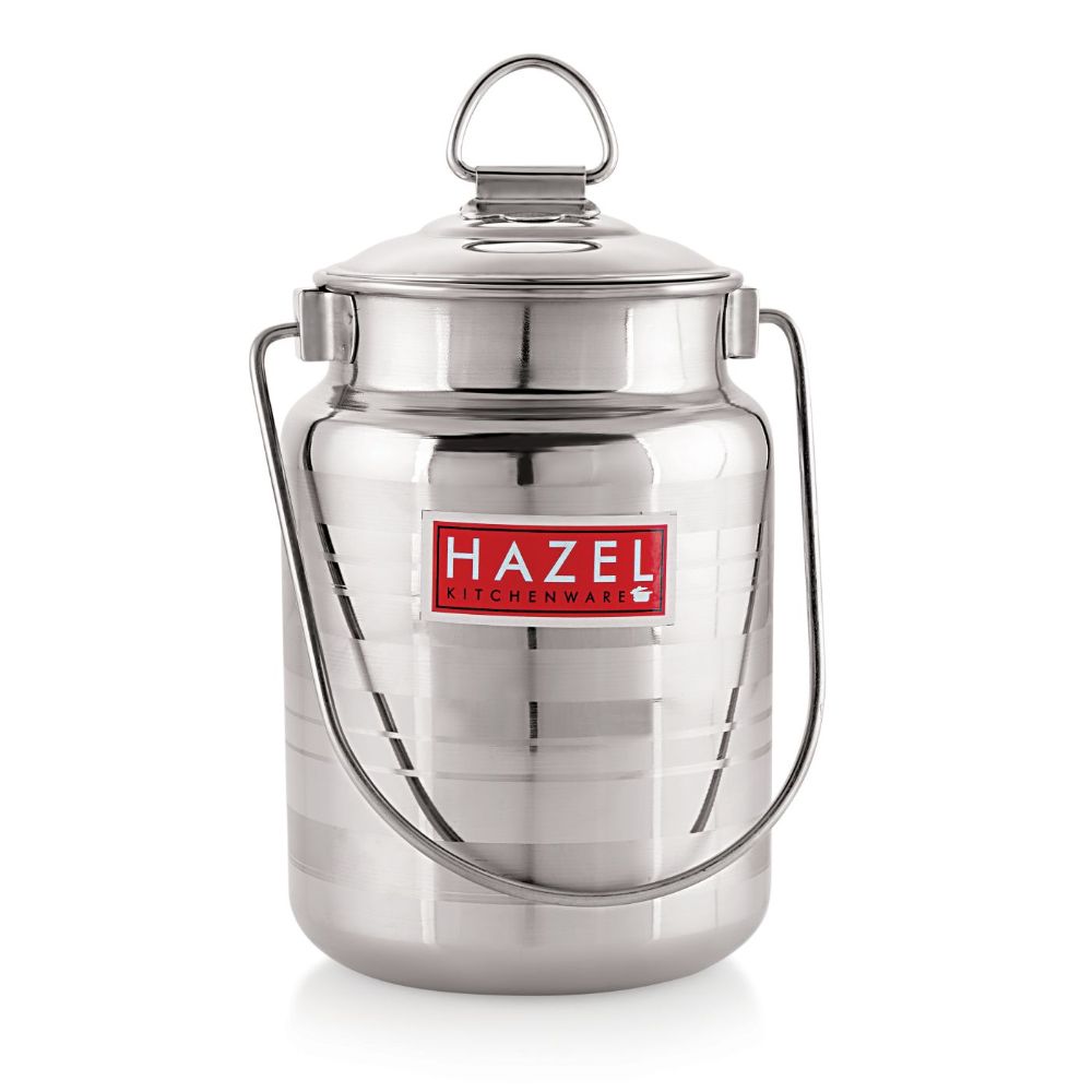 Designer Stainless Steel  Barani for Milk, Ghee or Oil, 3 L