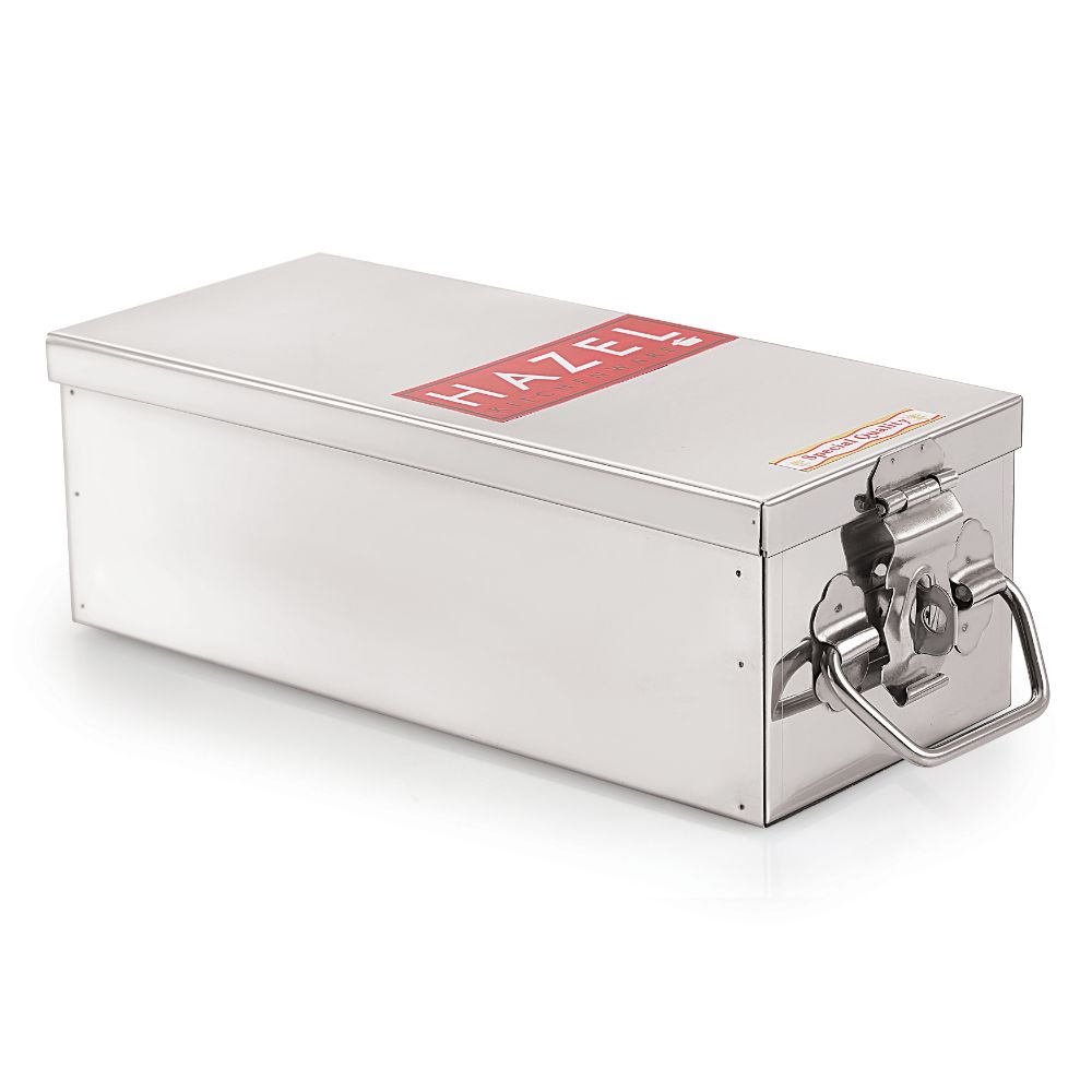 Stainless Steel  Cash Box – (12.2 Inches x 5 Inches)